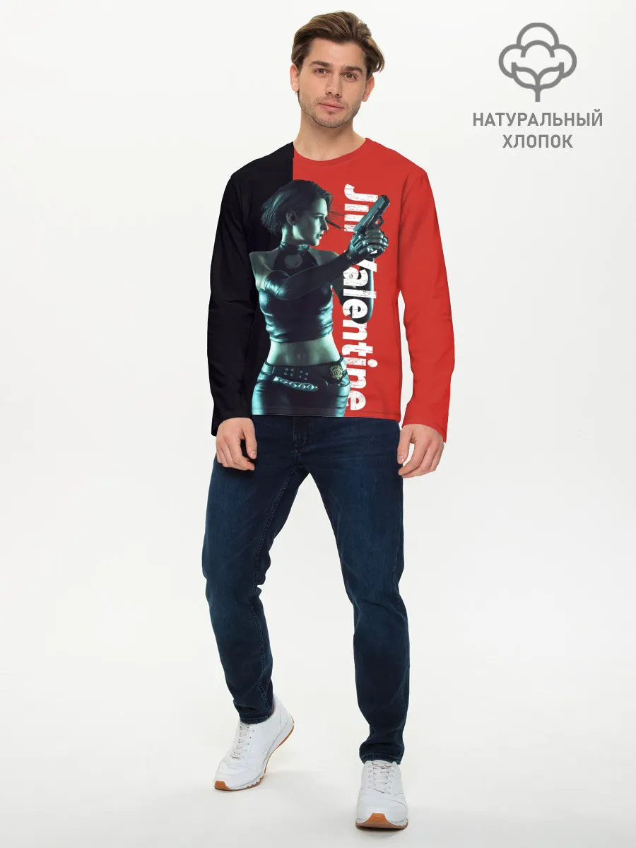Мужской лонгслив базовый / RE3 | Jill Valentine