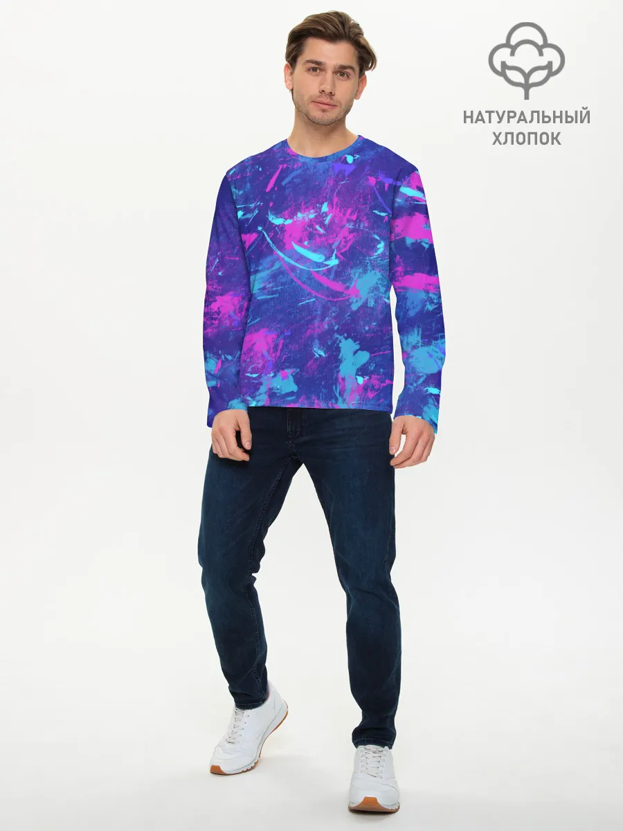 Мужской лонгслив базовый / Краски