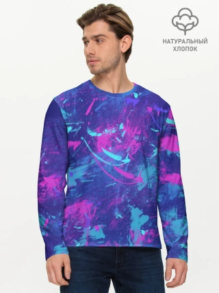 Мужской лонгслив базовый / Краски