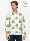 Мужской лонгслив базовый / Клевер на День святого Патрика