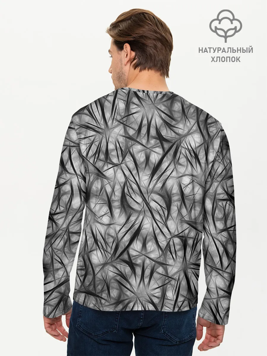 Мужской лонгслив базовый / Черепа