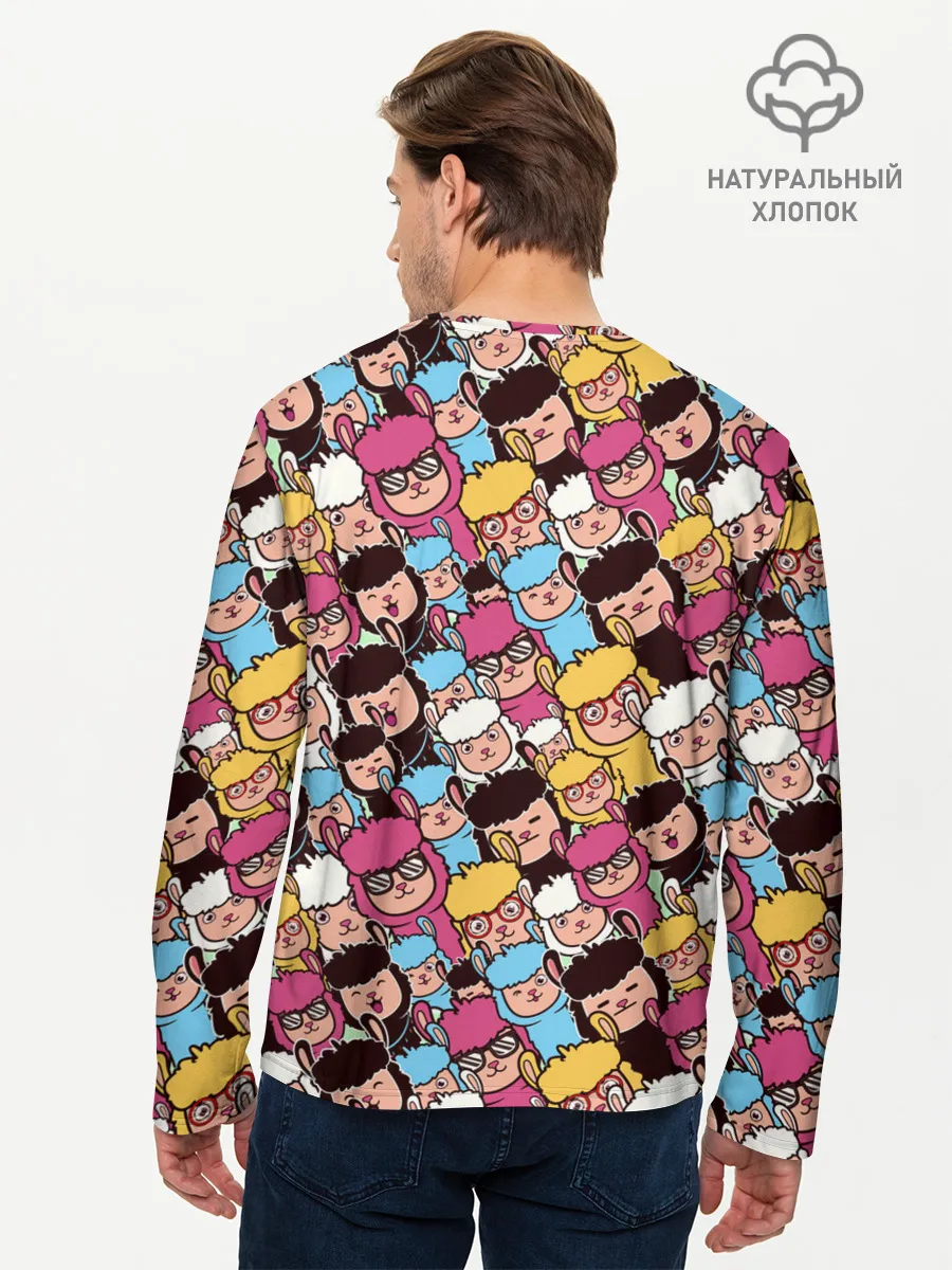 Мужской лонгслив базовый / Альпаки