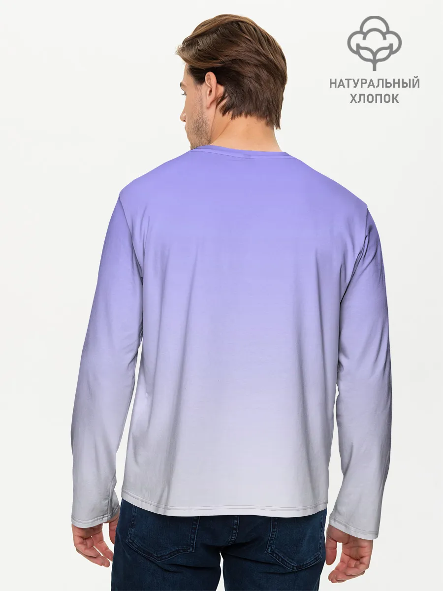 Мужской лонгслив базовый / Нарисованный милый барашек