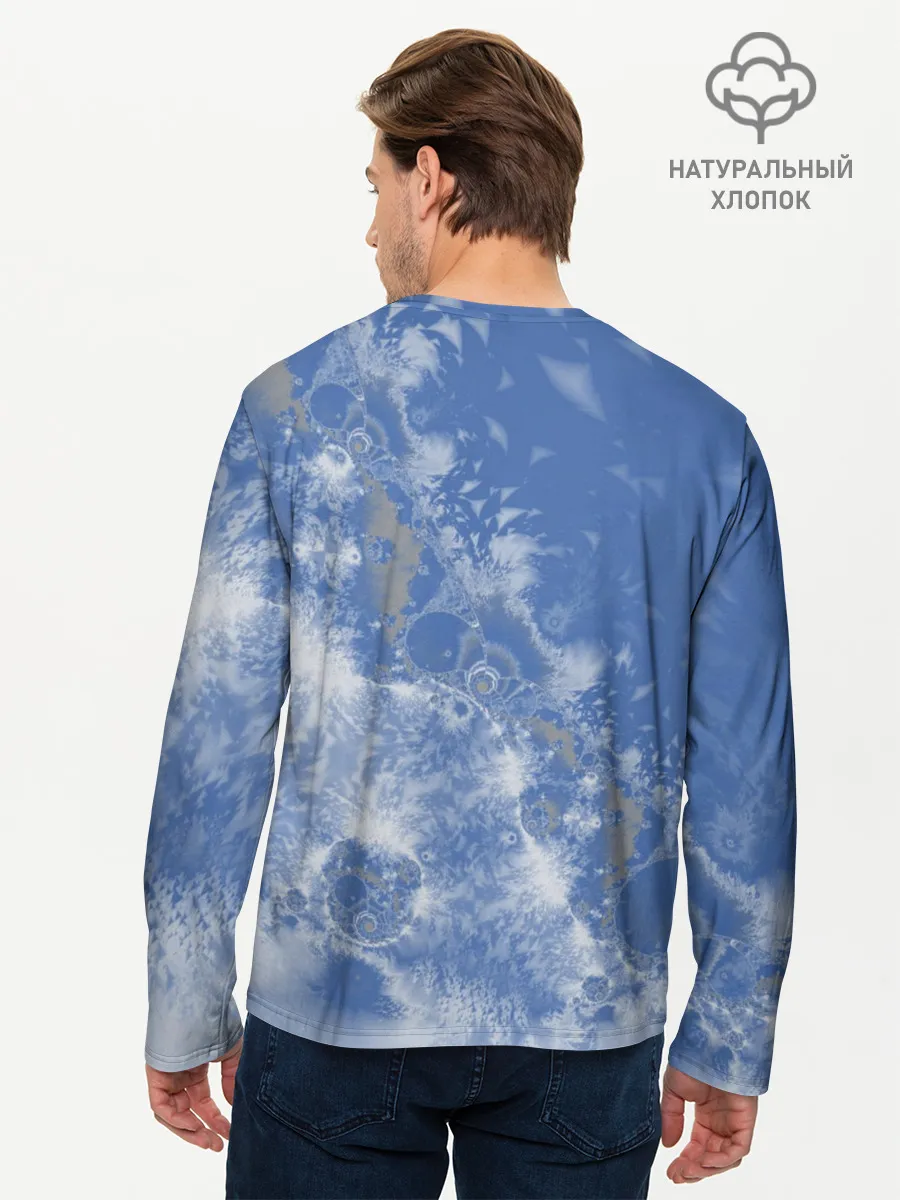 Мужской лонгслив базовый / Летающие треугольники