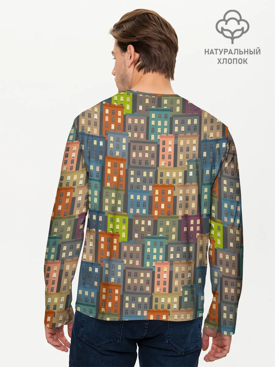 Мужской лонгслив базовый / Город