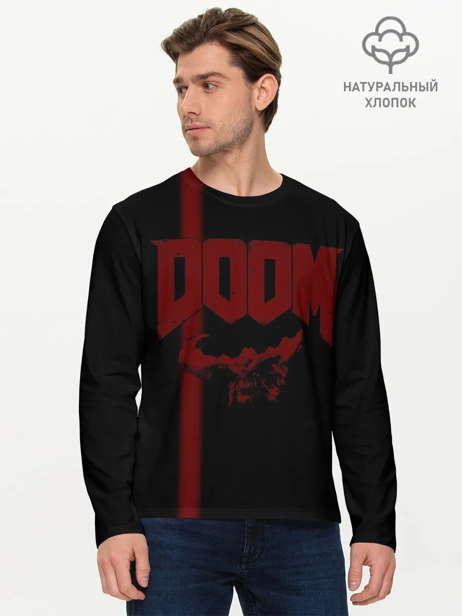 Мужской лонгслив базовый / Doom