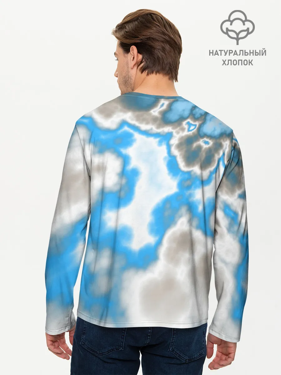 Мужской лонгслив базовый / Абстракция