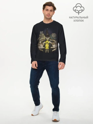 Мужской лонгслив базовый / Little Nightmares 2 Шестая