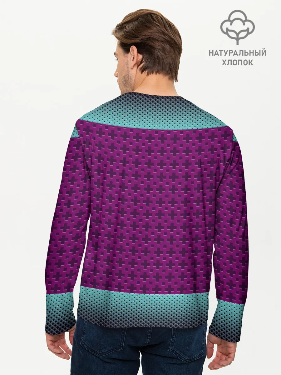 Мужской лонгслив базовый / Неоновый гонщик