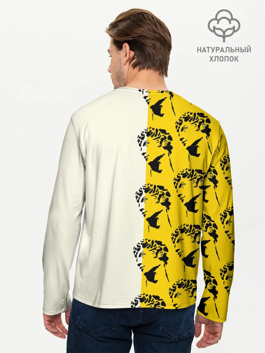 Мужской лонгслив базовый / Скульптура монограмма