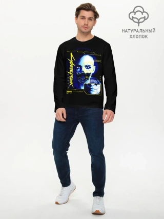 Мужской лонгслив базовый / Cyberpunk 2077 Judy