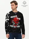 Мужской лонгслив базовый / WAKE THE F#CK UP!