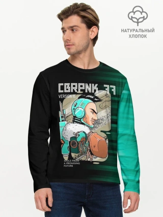 Мужской лонгслив базовый / CBRPNK 77 VERSION III