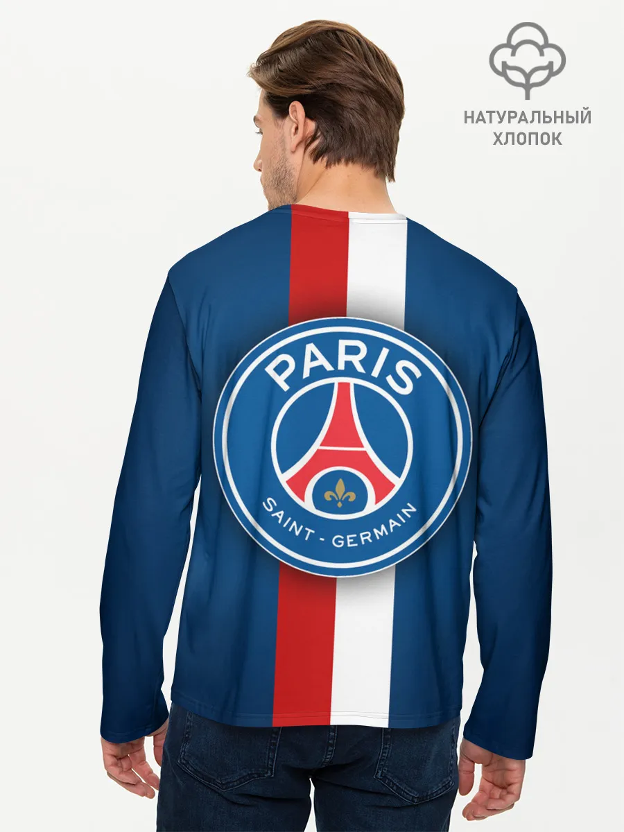 Мужской лонгслив базовый / ФК Пари Сен-Жермен