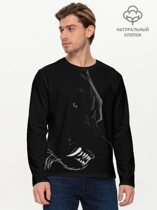 Мужской лонгслив базовый / Wolf