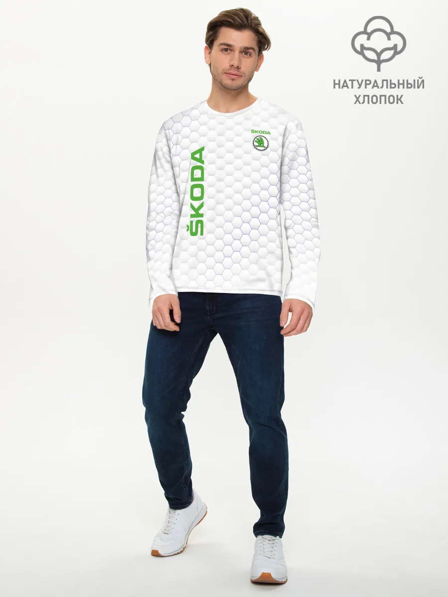 Мужской лонгслив базовый / SKODA