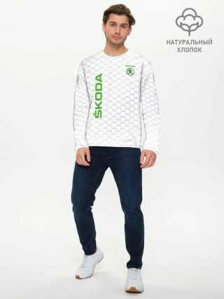 Мужской лонгслив базовый / SKODA