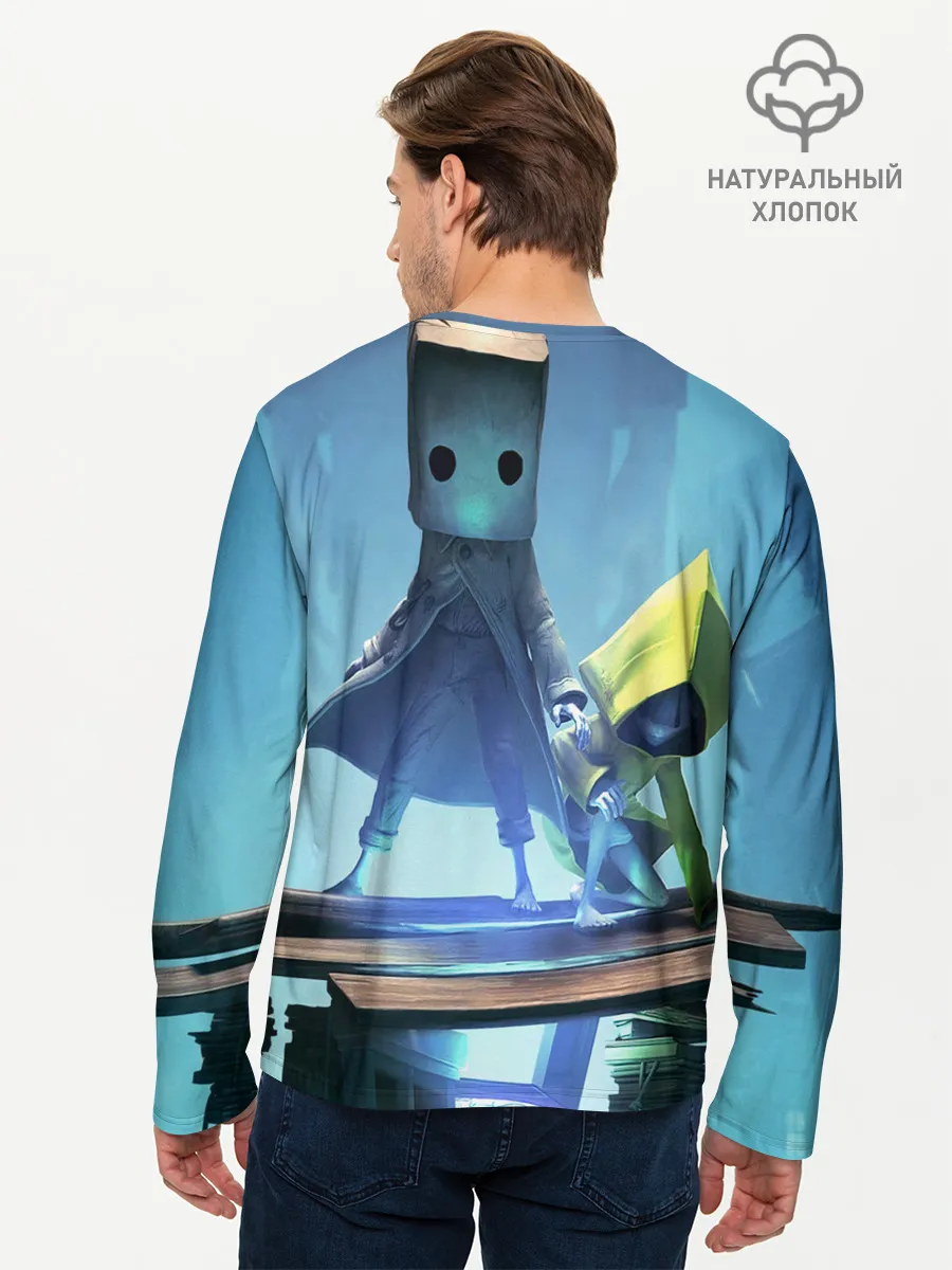 Мужской лонгслив базовый / Little Nightmares || арт шестой и моно