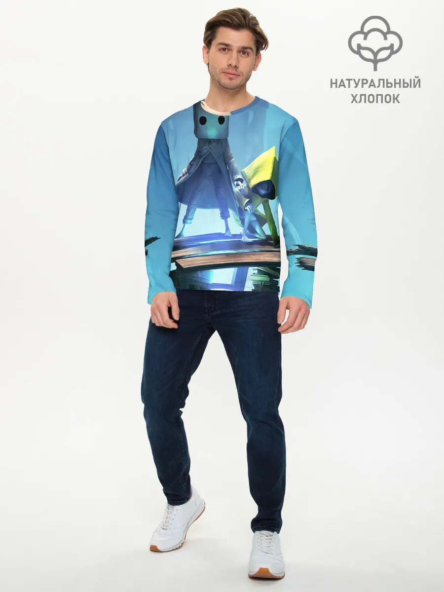 Мужской лонгслив базовый / Little Nightmares || арт шестой и моно