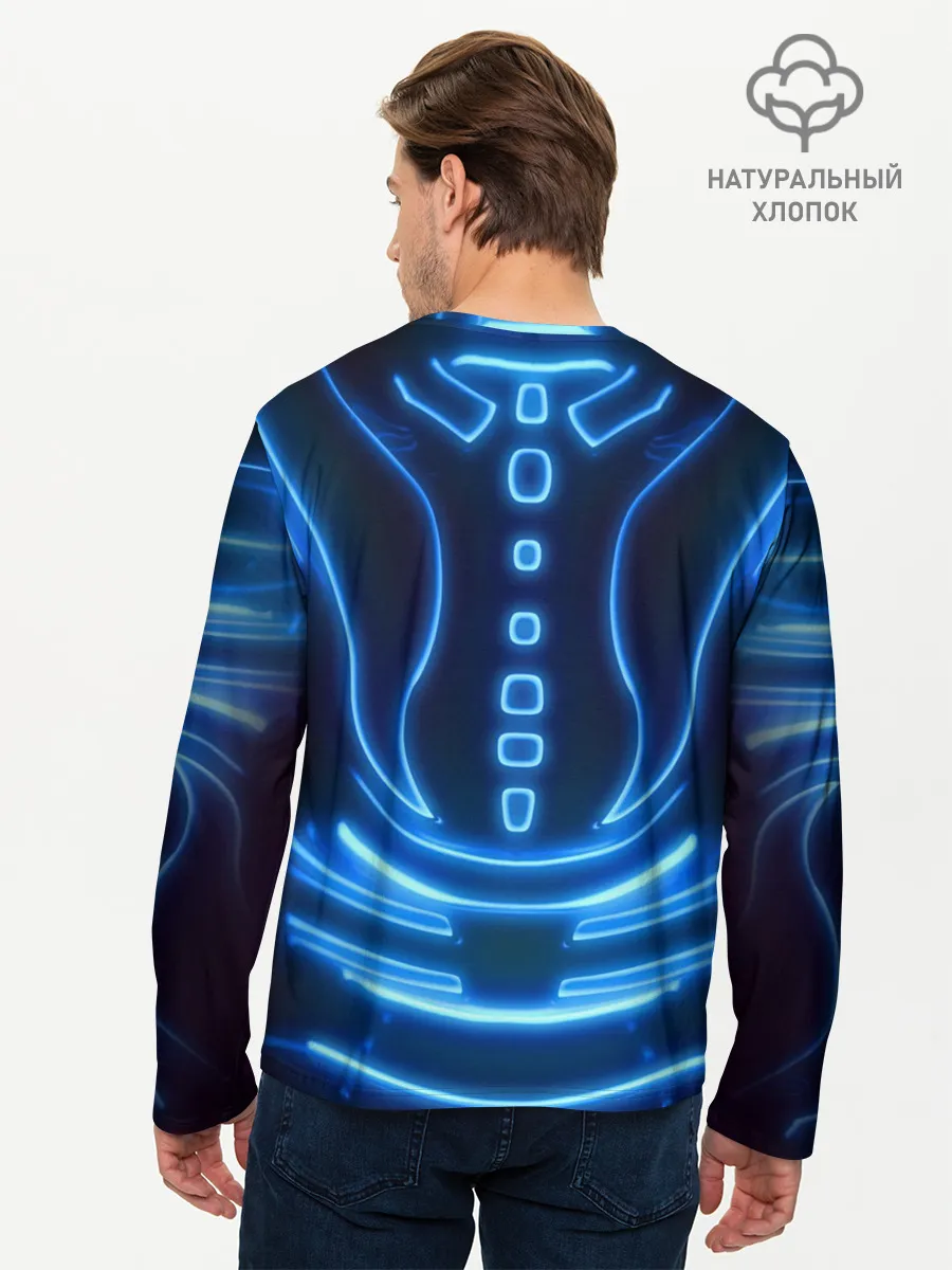 Мужской лонгслив базовый / Неоновая броня | Neon Armor
