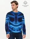 Мужской лонгслив базовый / Неоновая броня | Neon Armor