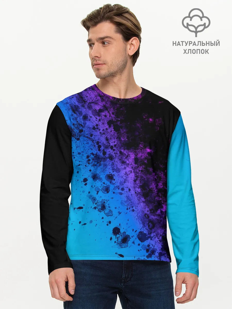 Мужской лонгслив базовый / Неоновые Краски