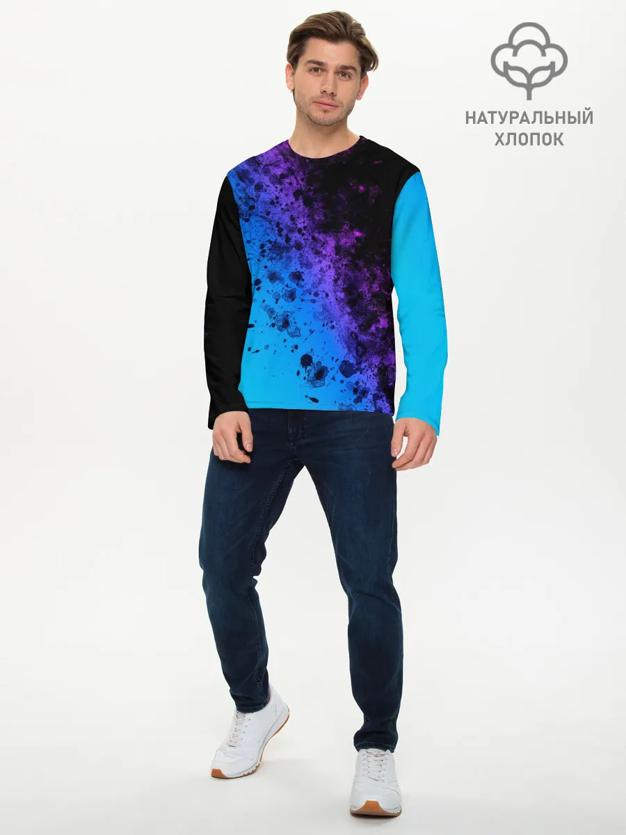 Мужской лонгслив базовый / Неоновые Краски