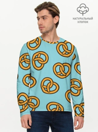 Мужской лонгслив базовый / Крендели