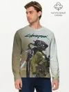 Мужской лонгслив базовый / Cyberpunk 2077|Киберпанк 2077
