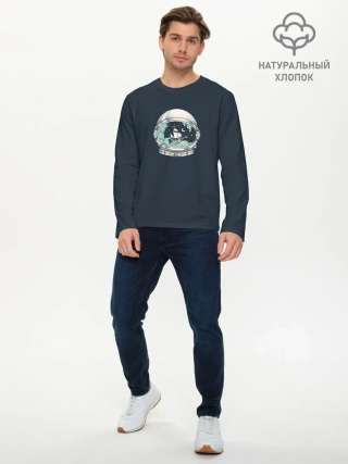 Мужской лонгслив базовый / Spaceship