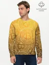 Мужской лонгслив базовый / БИТКОИН МОНЕТЫ