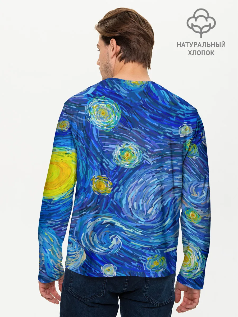 Мужской лонгслив базовый / Ван Гог
