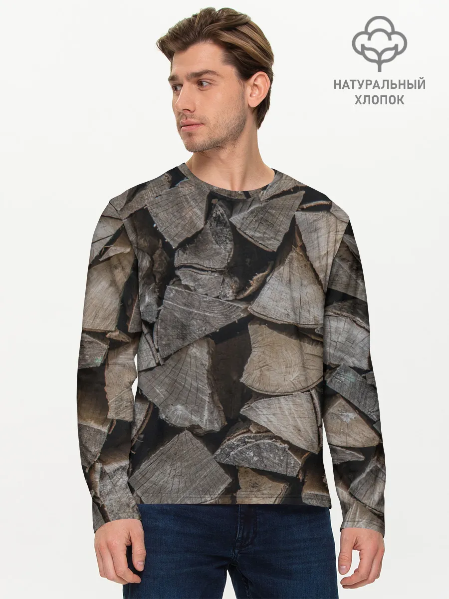 Мужской лонгслив базовый / ДРОВА