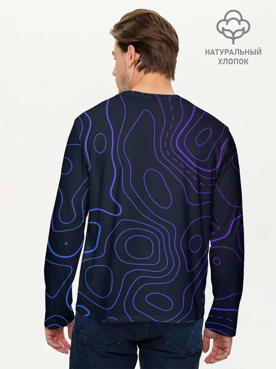 Мужской лонгслив базовый / Призрак в доспехах | Cyberpunk