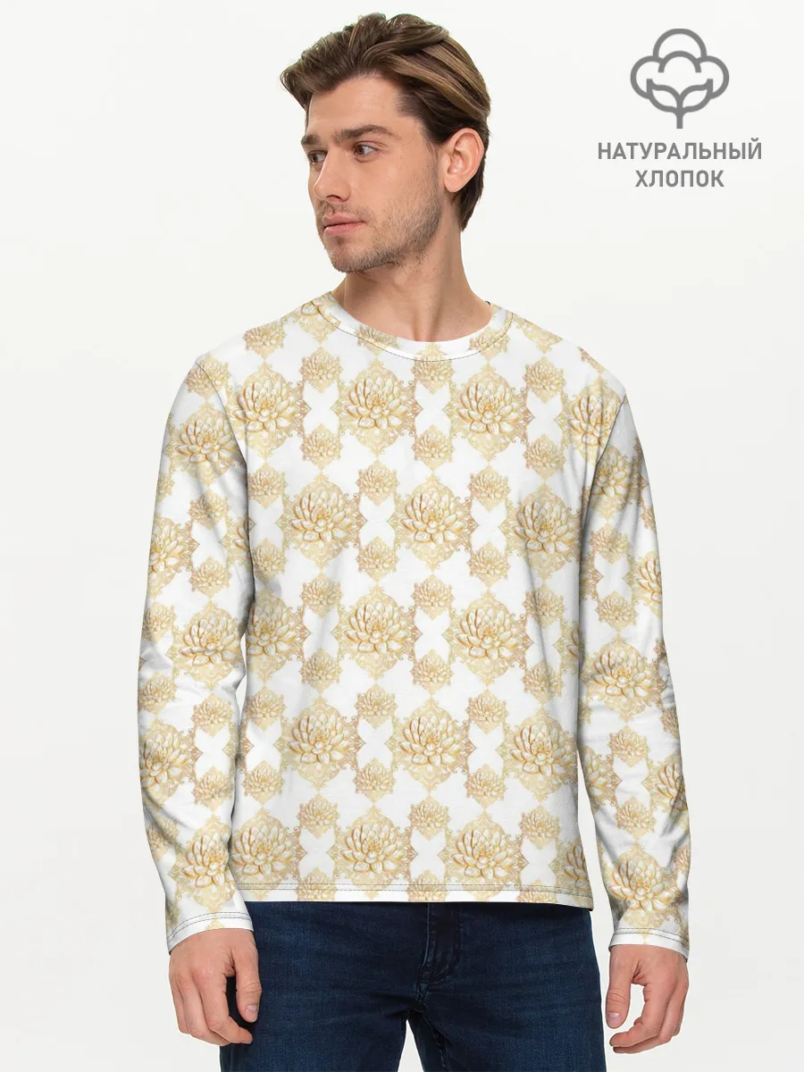 Мужской лонгслив базовый / Лотос