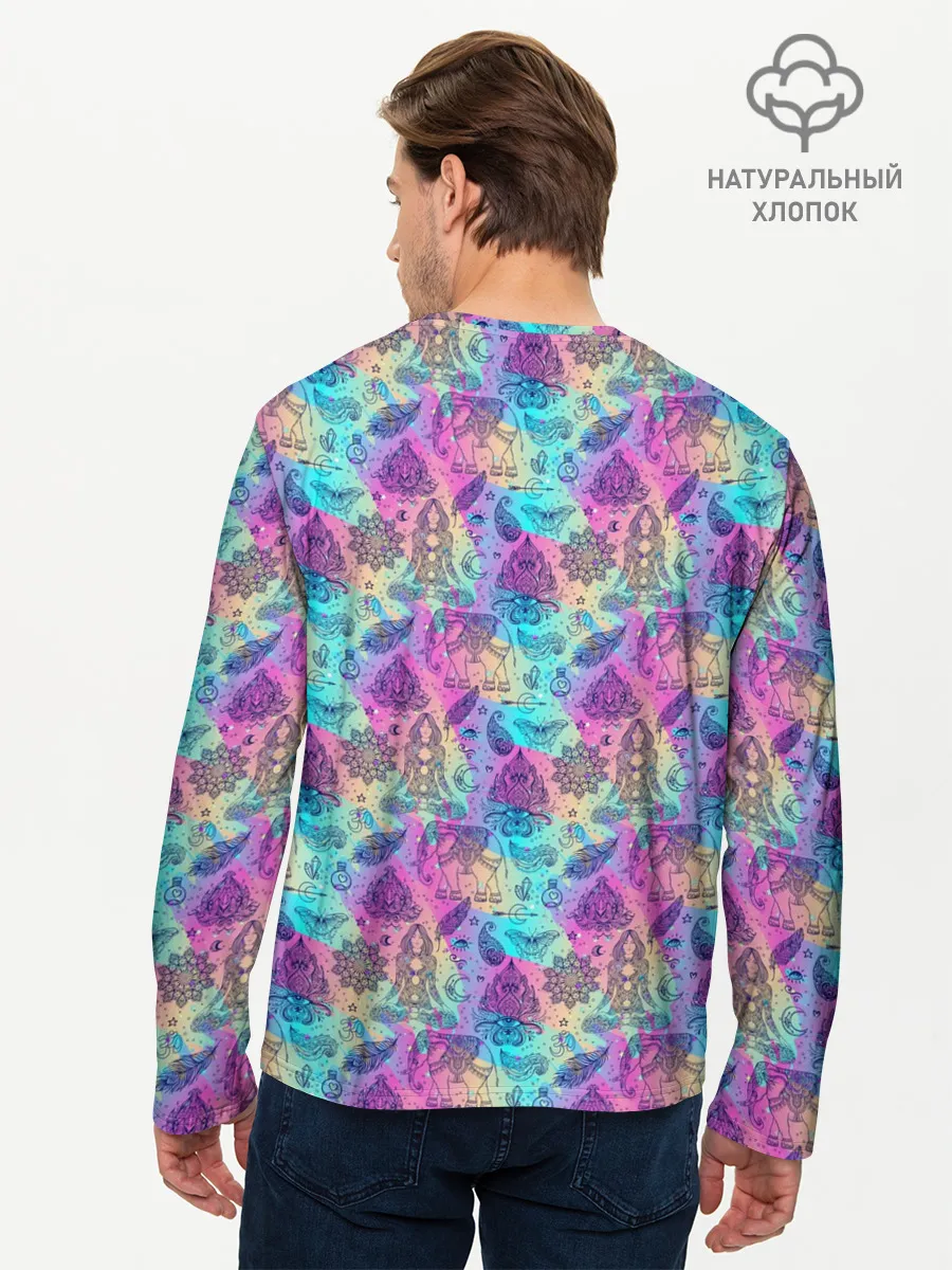 Мужской лонгслив базовый / Медитация