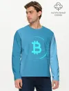 Мужской лонгслив базовый / Bitcoin