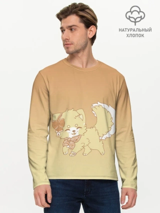 Мужской лонгслив базовый / милашный зверек