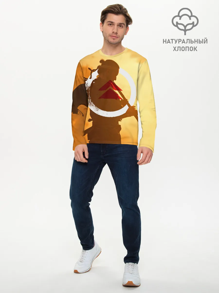 Мужской лонгслив базовый / Ghost of Tsushima | Jin Sakai