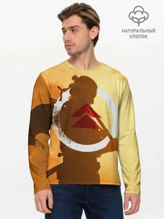 Мужской лонгслив базовый / Ghost of Tsushima | Jin Sakai