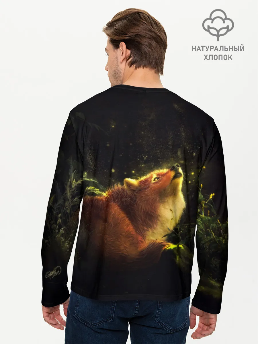 Мужской лонгслив базовый / Лисица