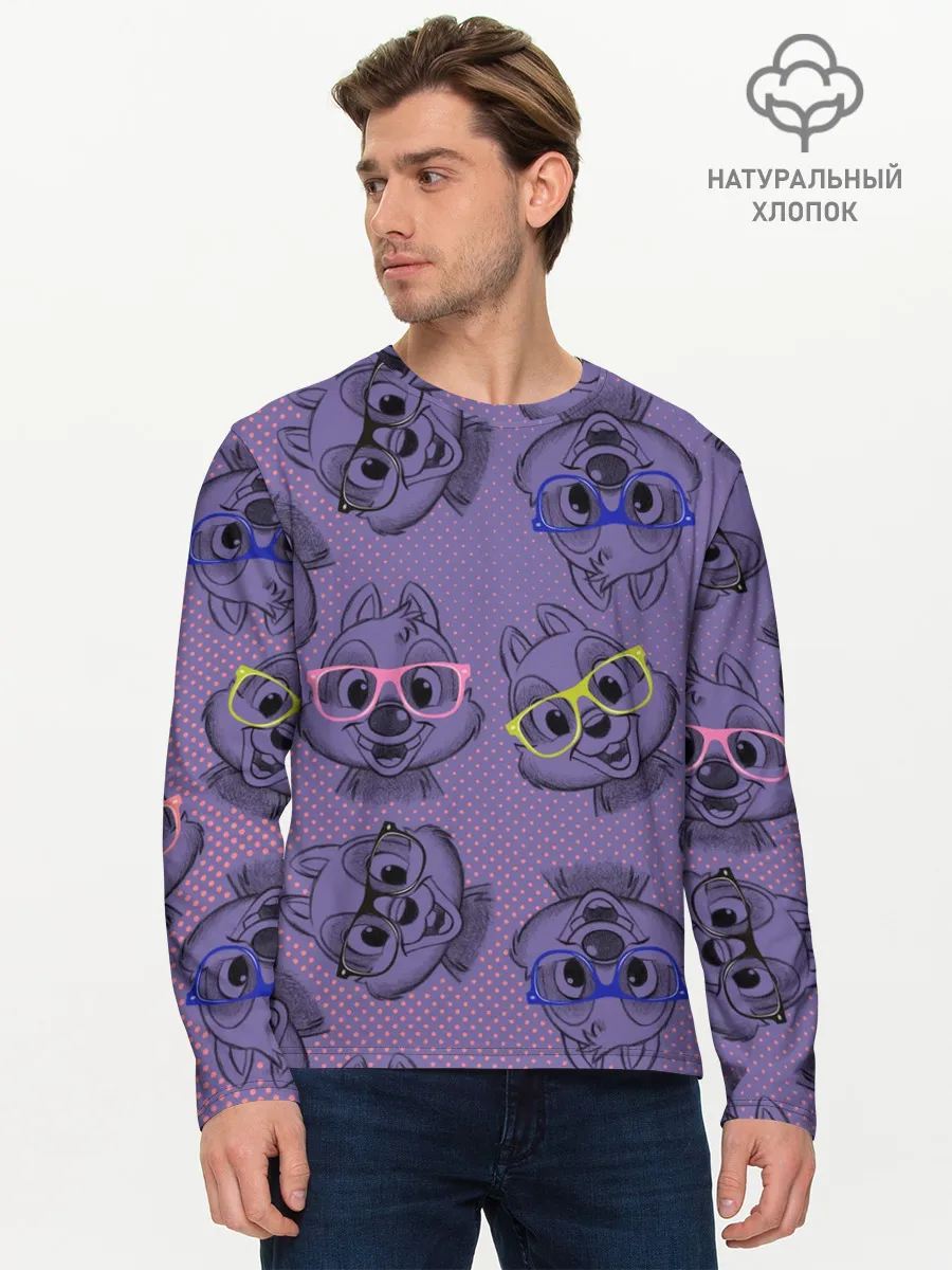 Мужской лонгслив базовый / Chip n Dale