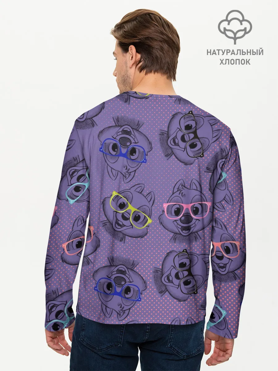 Мужской лонгслив базовый / Chip n Dale