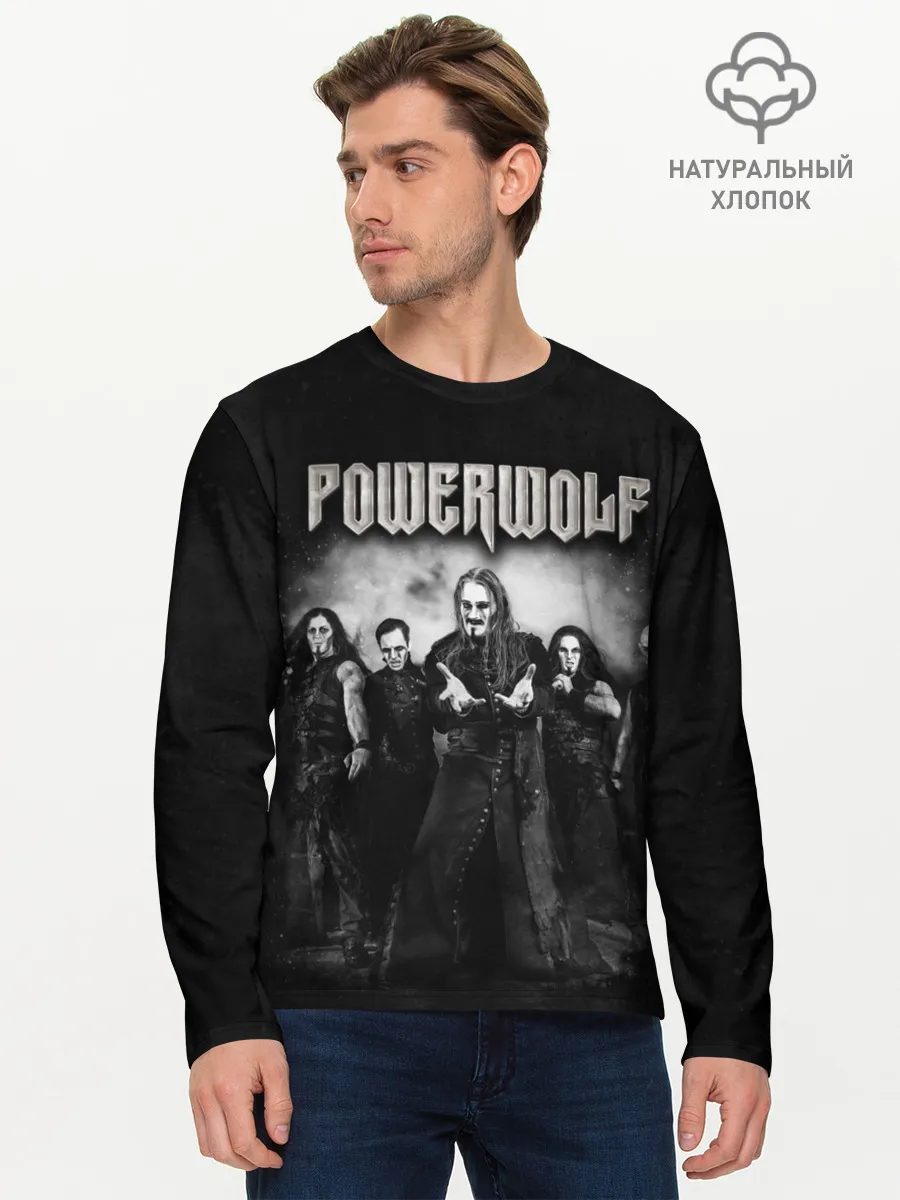Мужской лонгслив базовый / Powerwolf