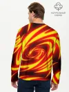 Мужской лонгслив базовый / ОГНЕННЫЕ ВОЛНЫ | FIRE STRIPES