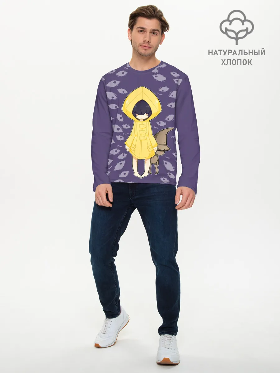 Мужской лонгслив базовый / Little Nightmares Глаза