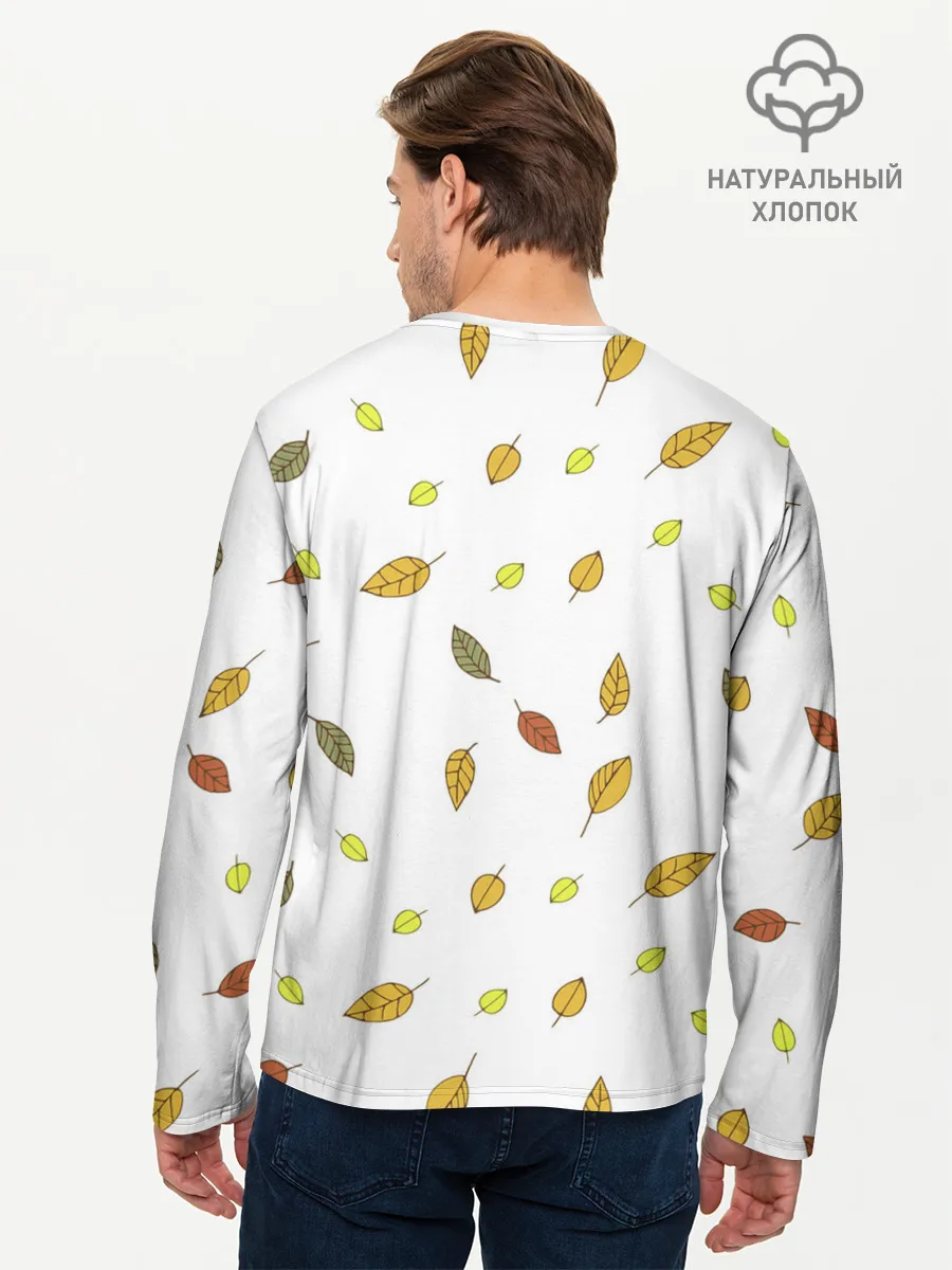 Мужской лонгслив базовый / Листопад