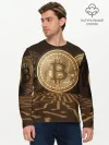 Мужской лонгслив базовый / Биткоин