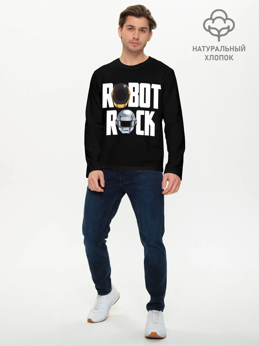 Мужской лонгслив базовый / Robot Rock
