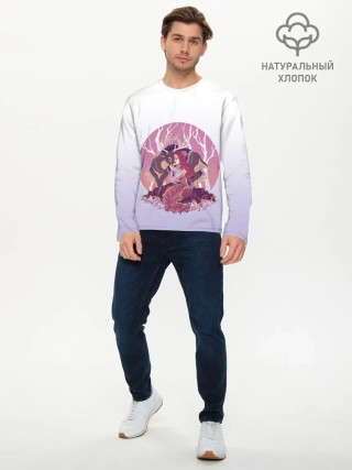 Мужской лонгслив базовый / Принцесса и олень